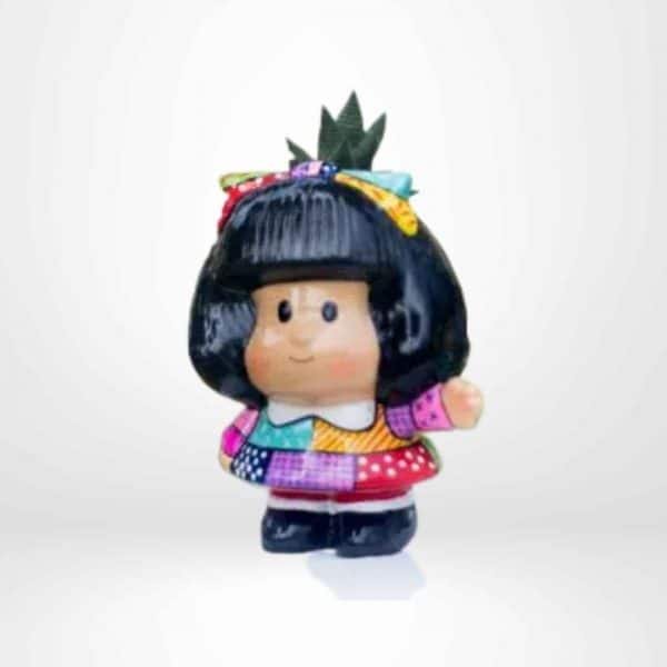 Suculentas + Maceta Mafalda Estilo Brito | 20 cm - Imagen 3