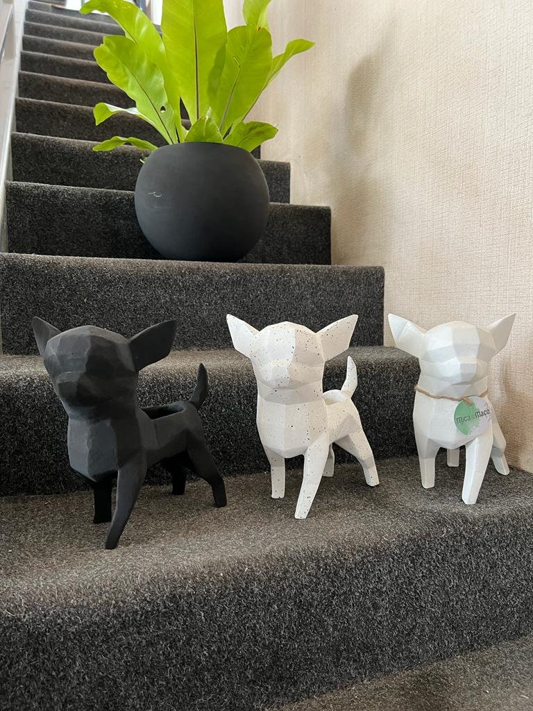 Maceta Pet Friendly Chihuahua + Suculenta | 25cm - Imagen 2