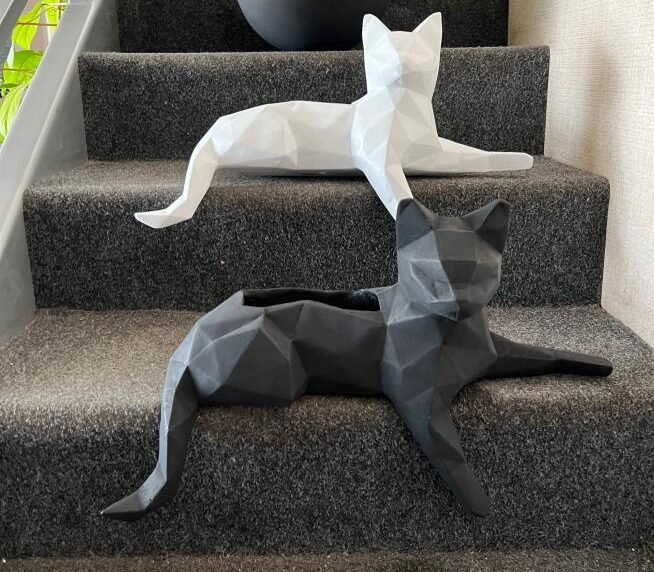 Maceta Pet Friendly Minino + Suculenta | 21cm