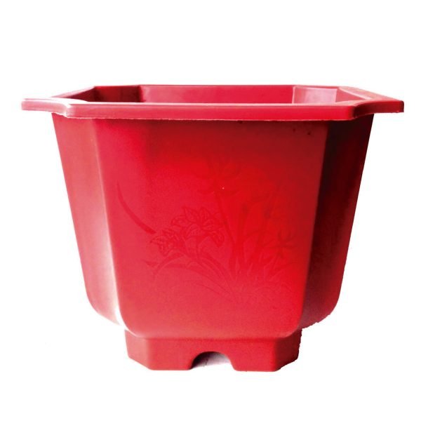 Maceta Cuadrada MC-280 Alta Plástica | 21 cm